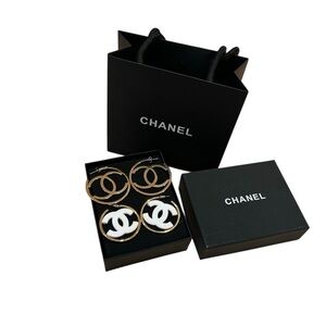 Chanel Hoop Earrings